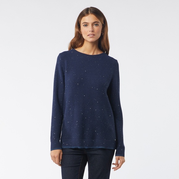 Oltre Cashmere Blend Sweater with Sequins - Picture 6 of 11